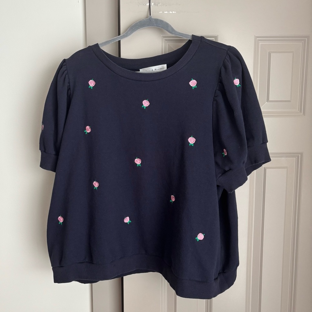 Womens Plus Chelsea & Theodore Floral Top